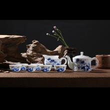 8头青花(huā)和為(wèi)贵茶具