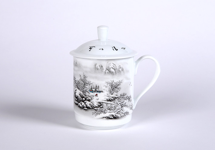 中号雪(xuě)景茶杯