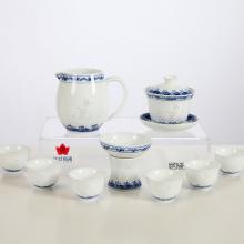 10头手绘工夫茶具-鲤鱼跃龙门